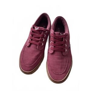 Zoo York Burgundy Canvas Skater Shoes Women's Size 8